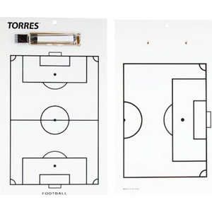 Тактическая доска для футбола Torres TR1002S, белая