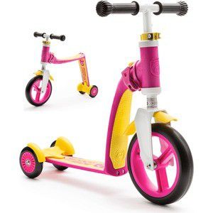 Самокат-беговел Scoot and Ride трансформер Highway Baby Plus Желто-розовый (950888/цв 1152736)