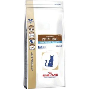 Сухой корм Royal Canin Gastro Intestinal Moderate Calorie GIM35 Feline диета при панкреатите и нарушениях пищеварения для кошек 2кг (735020)