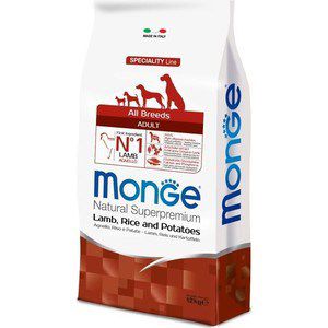 Сухой корм Monge Speciality Line Adult Dog All Breed Lamb, Rice and Potatoes с ягненком, рисом и картофелем для собак всех пород 12кг