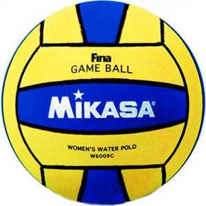 Мяч для водного поло Mikasa W6009C, размер женский, цвет желто-синий