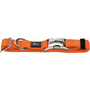 Ошейник Hunter Collar Vario Basic ALU-Strong L/25 (45-65см) нейлон с металлической застежкой оранжевый для собак