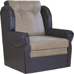 Кресло кровать Шарм-Дизайн Классика М замша коричневый