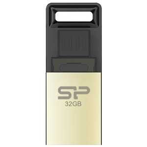 Флеш накопитель Silicon Power 32Gb Mobile X10 OTG USB 2.0/MicroUSB Золотистый (SP032GBUF2X10V1C)