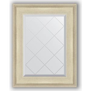 Зеркало с гравировкой поворотное Evoform Exclusive-G 58x75 см, в багетной раме - травленое серебро 95 мм (BY 4026)