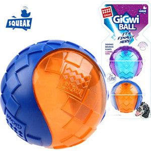 Игрушка GiGwi Ball Squeak игрушка мяч с пищалкой для собак 2шт (75328)