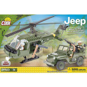 Конструктор COBI Jeep Willys MB with Helicopter