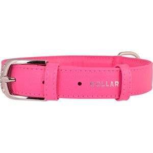 Ошейник CoLLaR Glamour без украшений ширина 20мм длина 30-39см розовый для собак (32937)