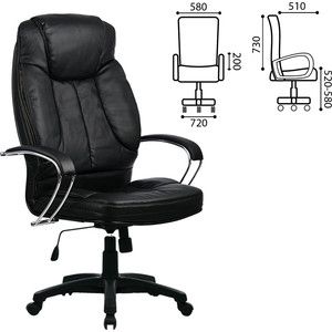 Кресло офисное Метта LK-12PL экокожа черное ш/к 86342