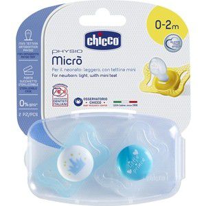 Пустышка Chicco Micro для принца, 0-2 месяцев, 2 шт , 310210163
