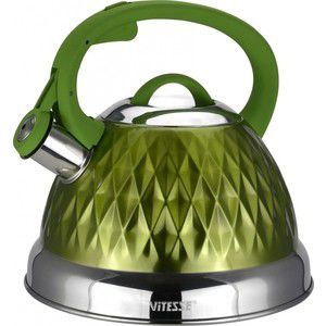 Чайник со свистком 2.6 л Vitesse (VS-1122 Зеленый)