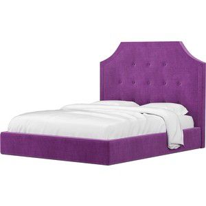 Кровать Мебелико Кантри микровельвет фиолетовый