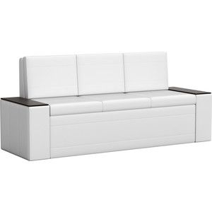 Кухонный диван Мебелико Лина эко-кожа (белый)