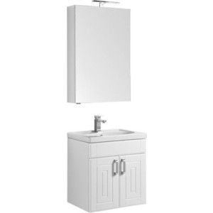 Мебель для ванной Aquanet Рондо Камерино 60 с дверцами, белый