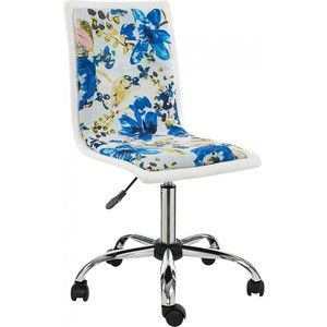Компьютерное кресло Woodville Mis white/flowers fabric