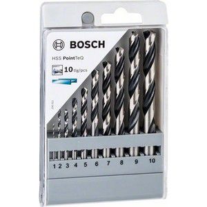 Набор сверл по металлу Bosch HSS PointTeQ 10шт D1-10 (2.608.577.348)