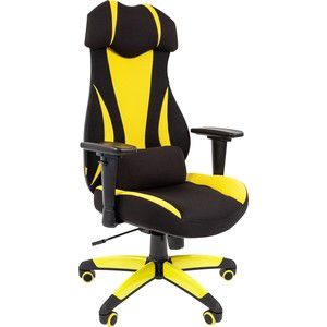 Офисное кресло Chairman game 14 ткань черный/желтый