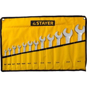 Набор ключей рожковых Stayer 12шт 6-32 мм (27035-H12)