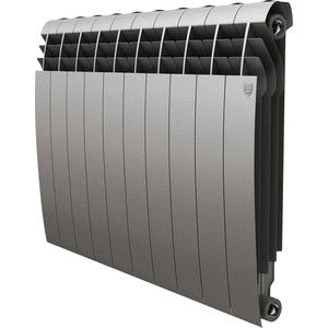 Радиатор отопления ROYAL Thermo биметаллический BiLiner 500 new Silver Satin 10 секций