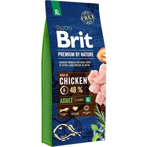 Сухой корм Brit Premium by Nature Adult XL Hight in Chicken с курицей для взрослых собак гигантских пород 15кг (526529)