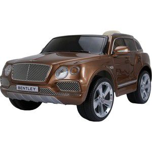 Электромобиль Farfello JJ2158 Bentley Bentayga (лицензия, 12V, металлик, EVA, экокожа, Bluetooth) бронзовый