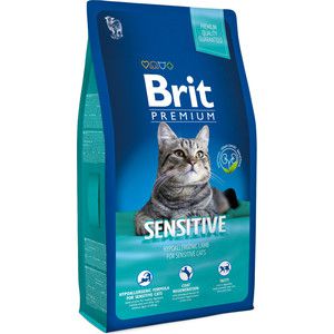 Сухой корм Brit Premium Cat Sensitive with Lamb с ягненком для кошек с чувствительным пищеварением 8кг (513215)