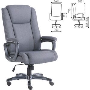 Кресло офисное Brabix Solid HD-005 ткань, серое 531823