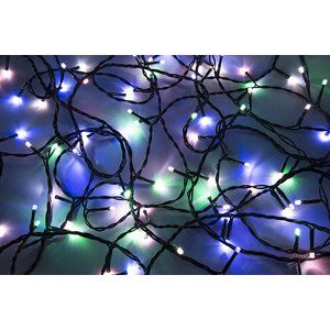 Neon-Night Гирлянда "Твинкл Лайт" 10 м, черный ПВХ, 100 диодов, цвет белый/мультиколор