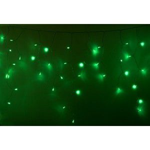 Neon-Night Гирлянда Айсикл (бахрома) светодиодный, 2,4 х 0,6 м, прозрачный провод, 230 В, диоды зеленые, 88 LED