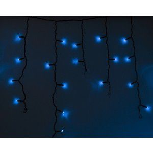 Neon-Night Гирлянда Айсикл (бахрома) светодиодный, 4,8 х 0,6 м, черный провод, 230 В, диоды синие, 176 LED