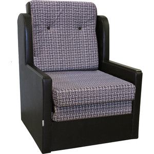Кресло-кровать Шарм-Дизайн Классика Д экокожа+серый велюр