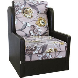 Кресло-кровать Шарм-Дизайн Классика Д экокожа+велюр цветы