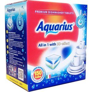 Таблетки для посудомоечной машины (ПММ) Aquarius All in 1, 150 шт