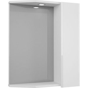 Зеркало-шкаф Меркана Болония 55 с подсветкой, белый (2-212-000-R-S)