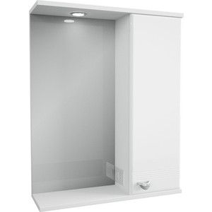 Зеркало-шкаф Меркана Астурия 58 с подсветкой, белый (2-037-000-R-S)
