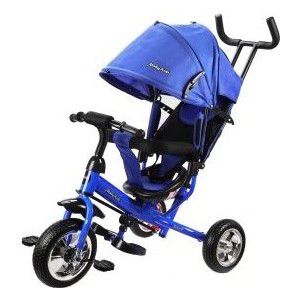 Велосипед трехколесный Moby Kids Start 10x8 EVA, синий (641216)