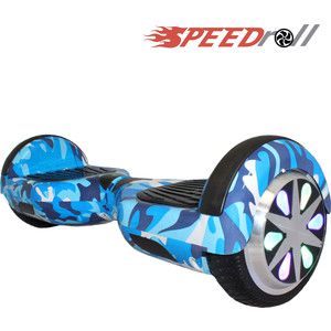 Гироскутер SpeedRoll Premium Smart LED NEW Синий камуфляж