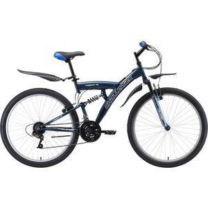 Велосипед Challenger Mission FS 26 синий/белый/голубой 18