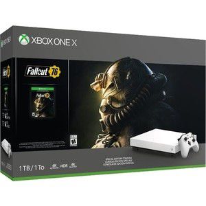 Игровая приставка Microsoft Xbox One X white + игра Fallout 76 (FMP-00058)