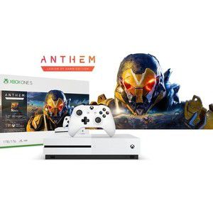 Игровая приставка Microsoft Xbox One S white + игра Anthem