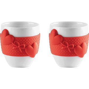 Набор из 2 чашек для кофе 80 мл Guzzini Love (11490055)