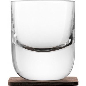Набор из 2 стаканов с деревянными подставками 270 мл LSA International Renfrew Whisky (G1211-09-301)