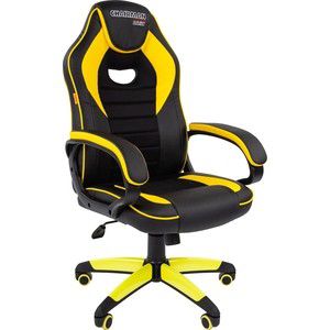 Офисное кресло  Chairman Game 16 экопремиум черный/желтый