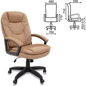 Кресло офисное Brabix Trend EX-568 экокожа бежевое 531397