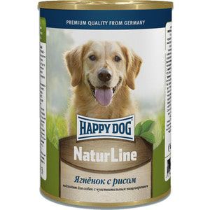 Консервы Happy Dog Natur Line ягненок с рисом для собак 400г (71434)