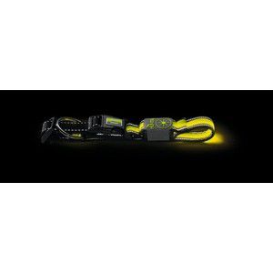 Ошейник Hunter LED Manoa Glow L 55-60/2.5 см желтый светящийся для собак