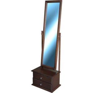 Зеркало Мебелик Селена средне-коричневый с тумбой