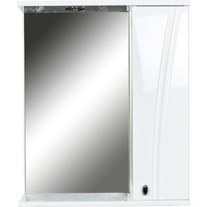 Зеркало-шкаф Orange Лотос 60 с подсветкой, белый (Lo-60ZS)