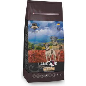 Сухой корм LANDOR Adult Dog Grain Free Lamb and Potato беззерновой гипоаллергенный с ягненком и картофелем для взрослых собак всех пород 3кг