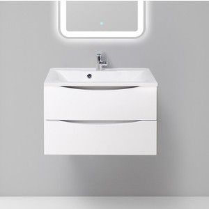 Тумба под раковину BelBagno Marino 75 bianco lucido (MARINO-750-2C-SO-BL-P)